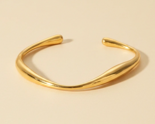 Aegean Wave Cuff - Gold