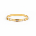 Helios White Baguette Bracelet