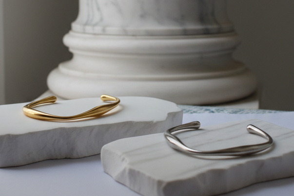 Aegean Wave Cuff - Silver