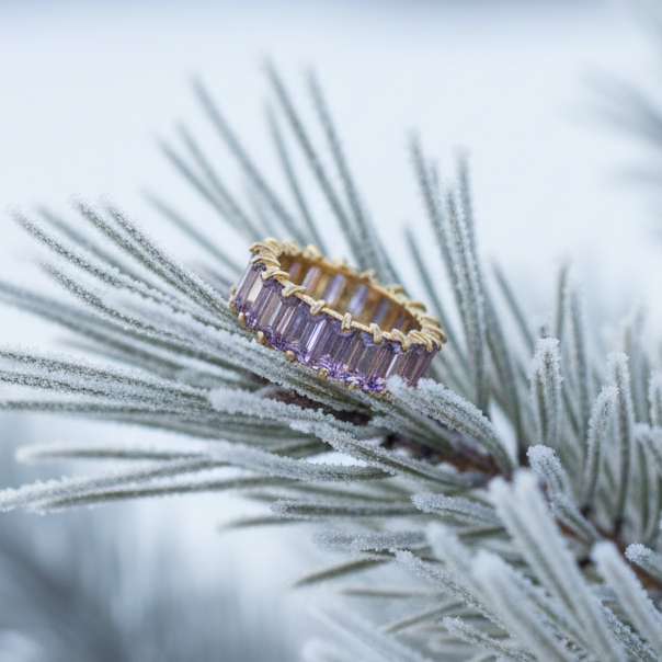 Violet Eternity Ring