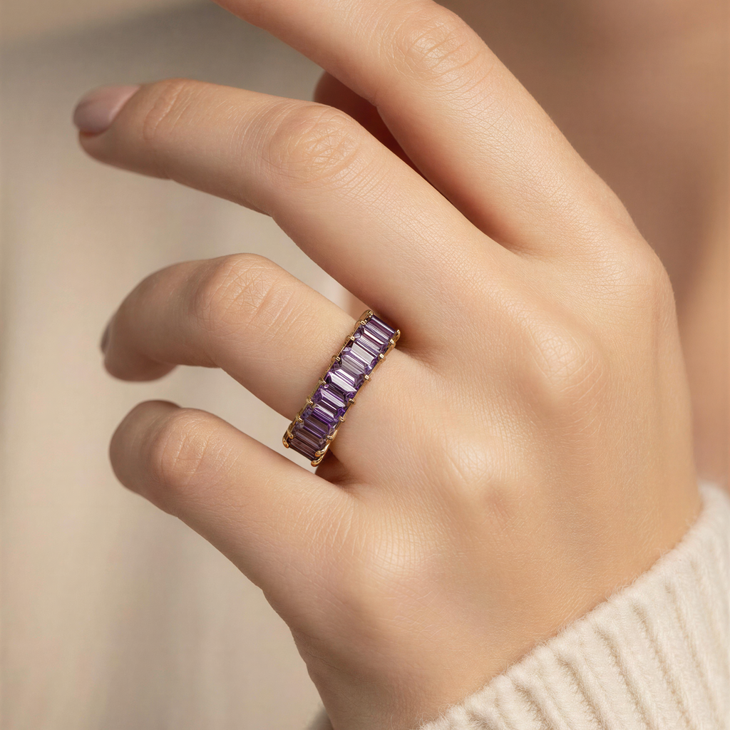 Violet Eternity Ring