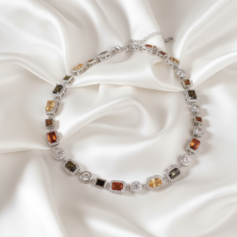 New York Silver Lights Necklace