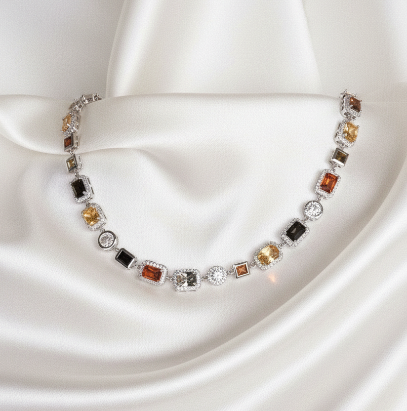 New York Silver Lights Necklace