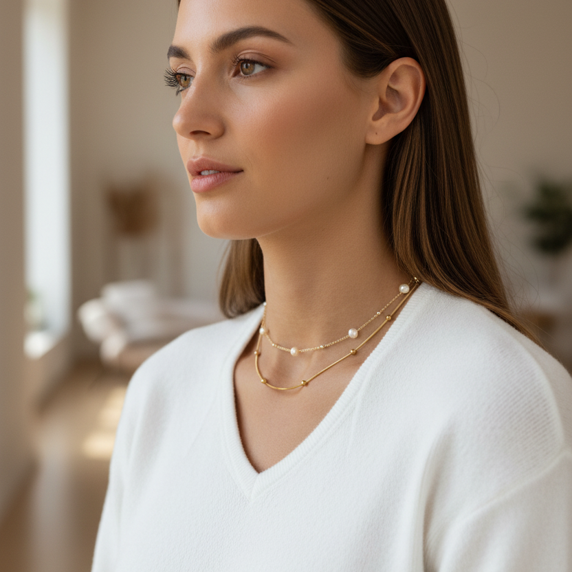 Nefeli Pearl Necklace
