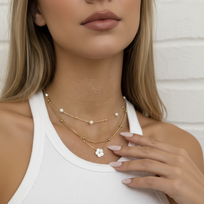 Nefeli Pearl Necklace