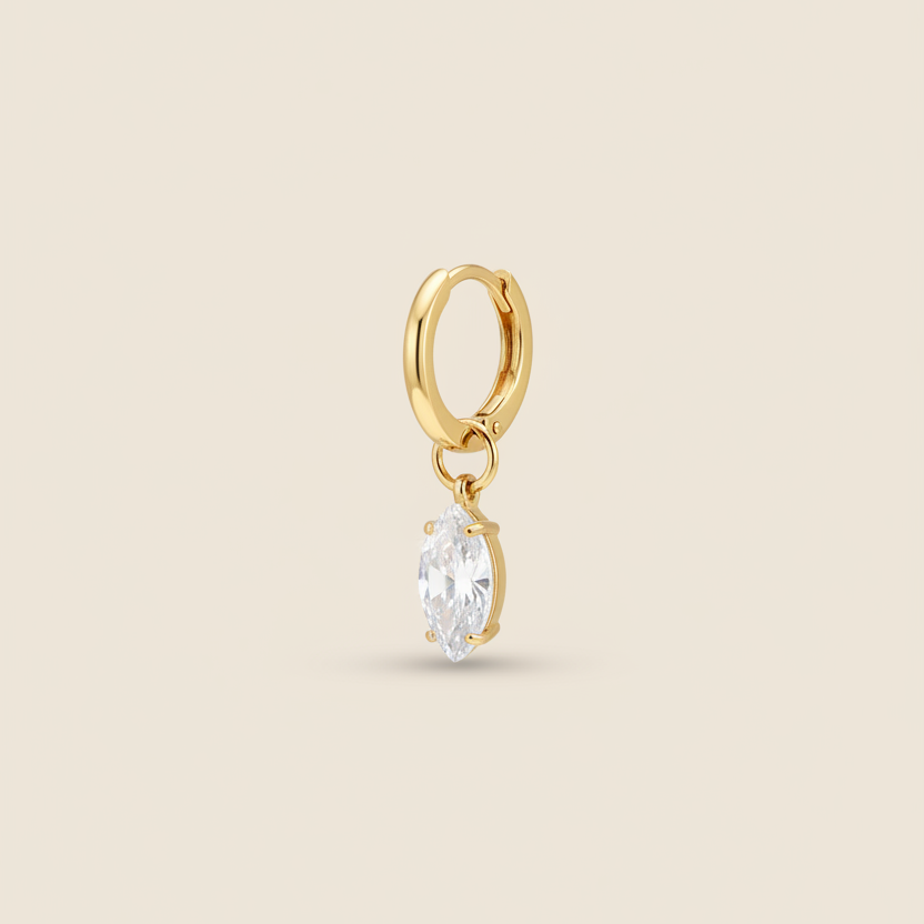 Gold Crystal Drop Earrings