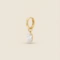 Gold Crystal Drop Earrings